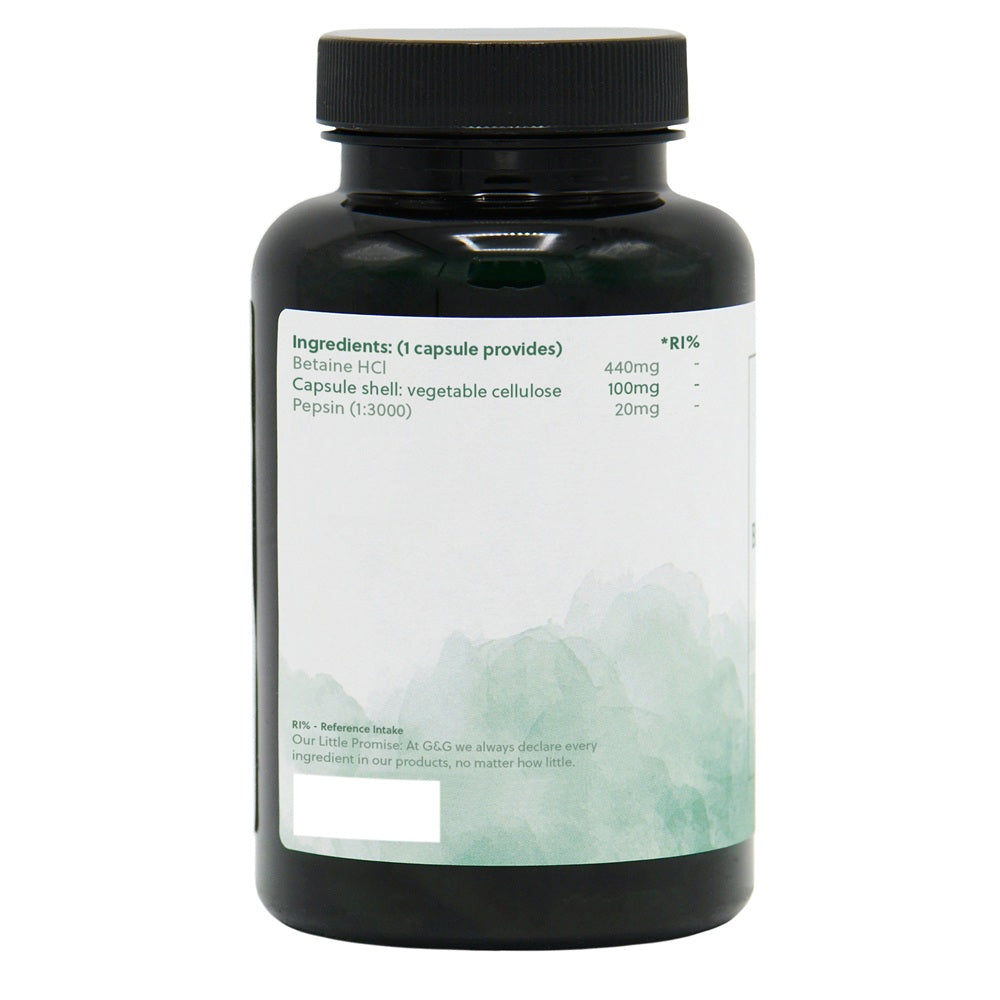 Betaine HCl - 120 Vegan Capsules