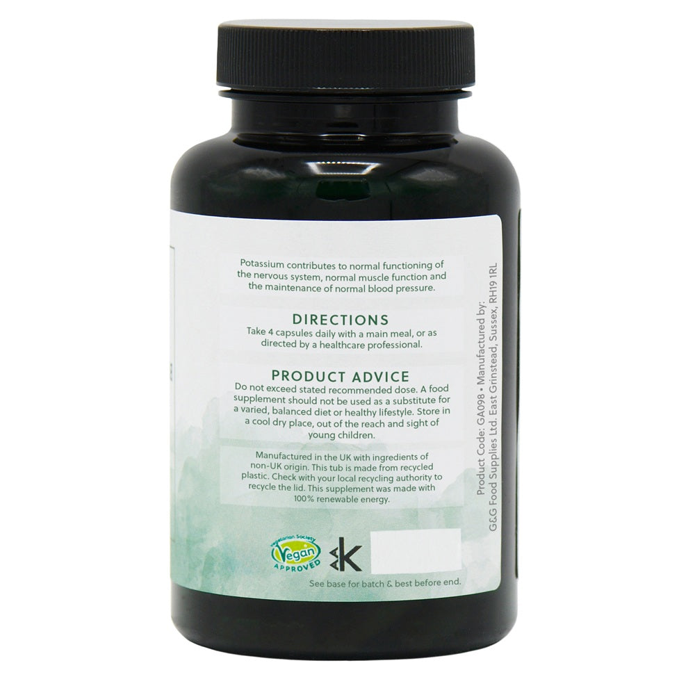 Potassium Gluconate - 120 Vegan Capsules