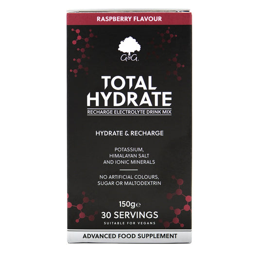 Total Hydrate Raspberry - Electrolyte Drink Mix - 150g Powder