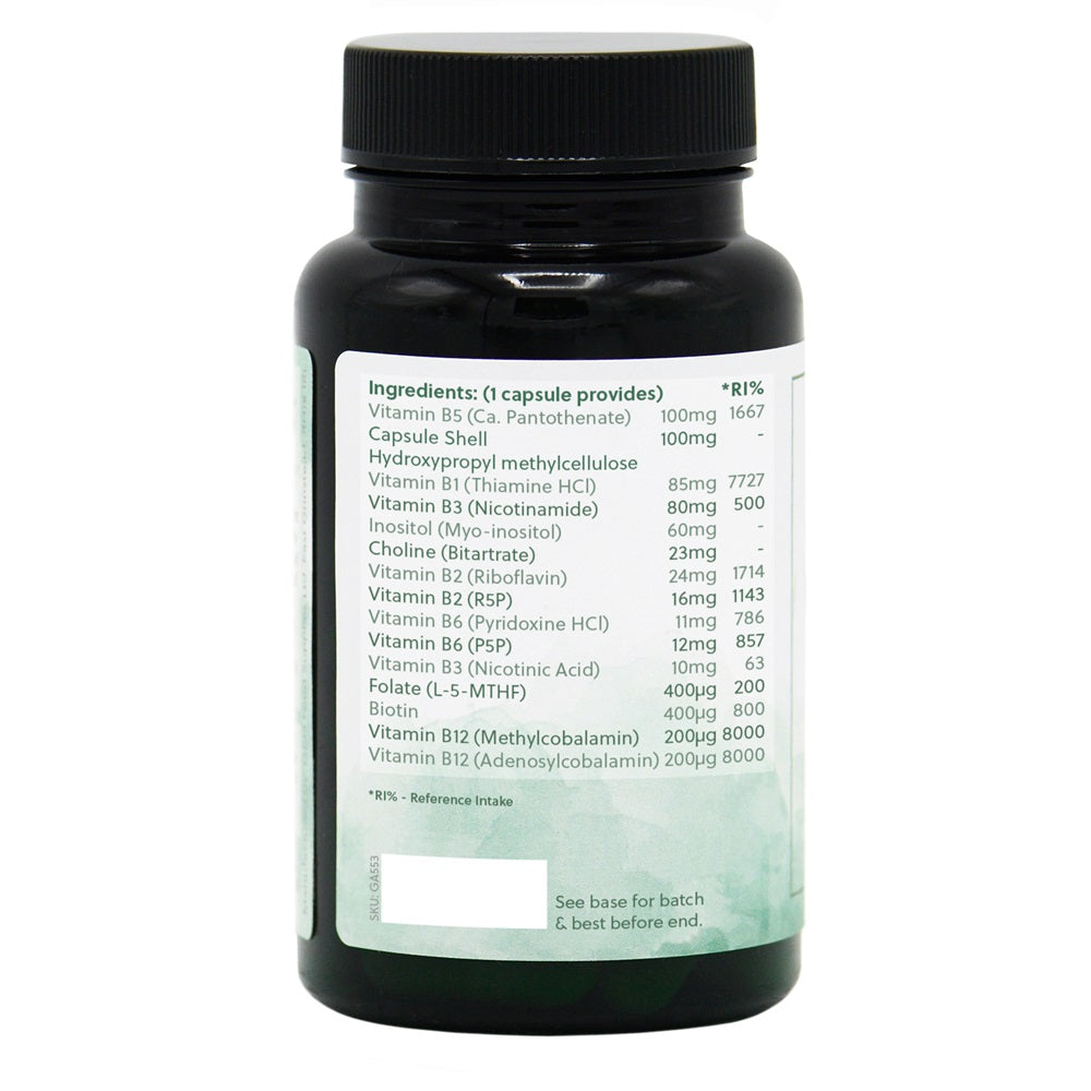 BioActive B's - B Vitamin Complex - 60 Vegan Capsules