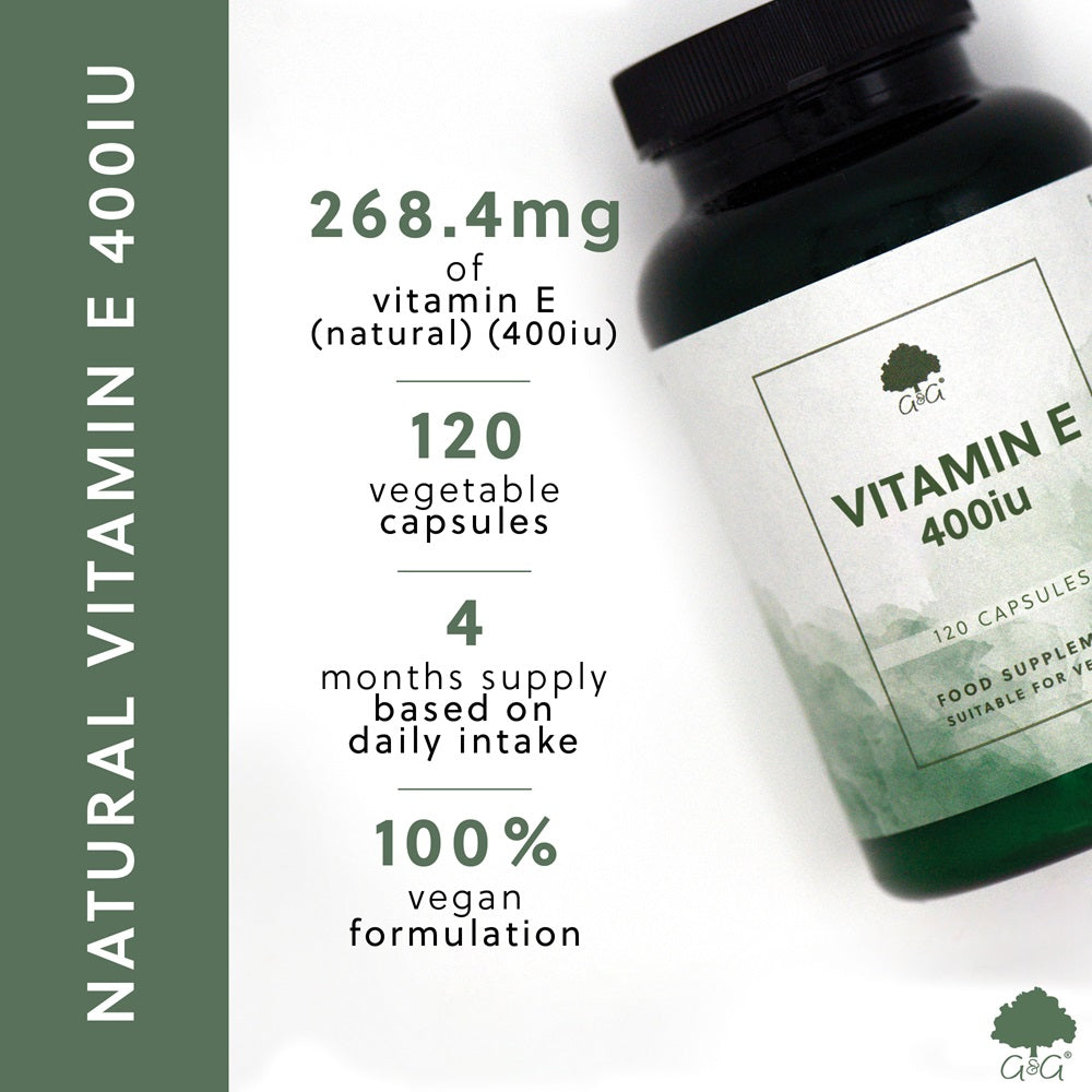 Vitamin E 400iu - 120 Vegan Capsules