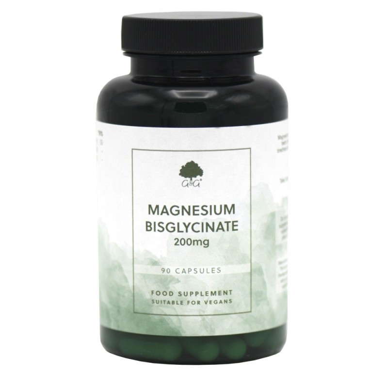 Magnesium Bisglycinate 200mg - 90 Vegan Capsules