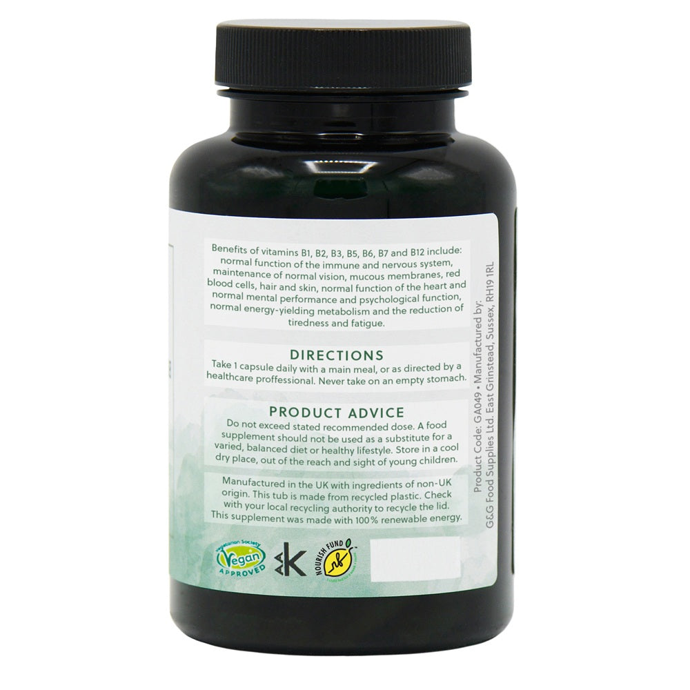 Vitamin B Complex with Nicotinamide - 120 Vegan Capsules