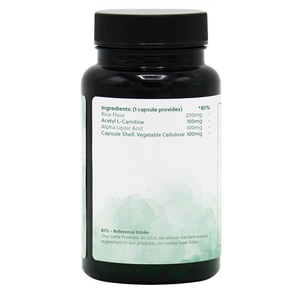 Alpha Lipoic Acid & Acetyl L-Carnitine - 60 Vegan Capsules