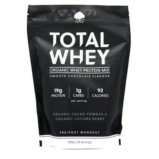 Total Whey - Organic Protein Powder - 500g Chocolate