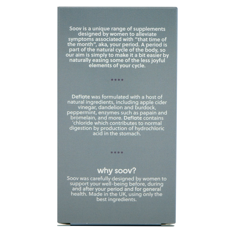 SOOV - Deflate - 60 Vegan Capsules