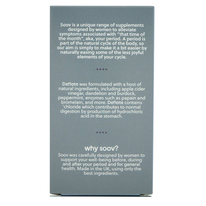 SOOV - Deflate - 60 Vegan Capsules