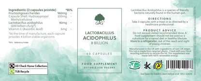 Lactobacillus Acidophilus - 60 Vegan Capsules