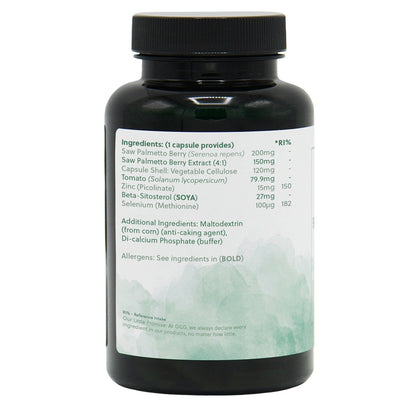 Saw Palmetto & Zinc - 120 Vegan Capsules