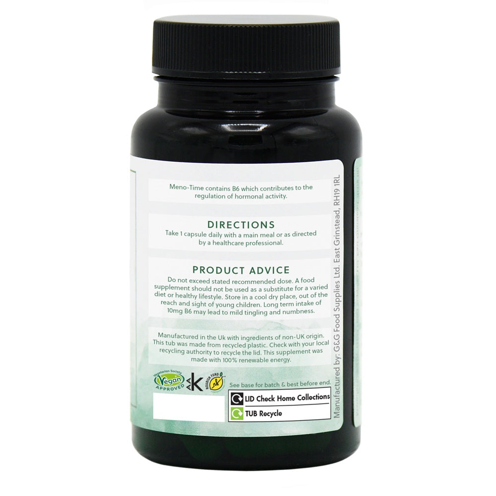 Meno-Time - 60 Vegan Capsules - NEW FORMULA!