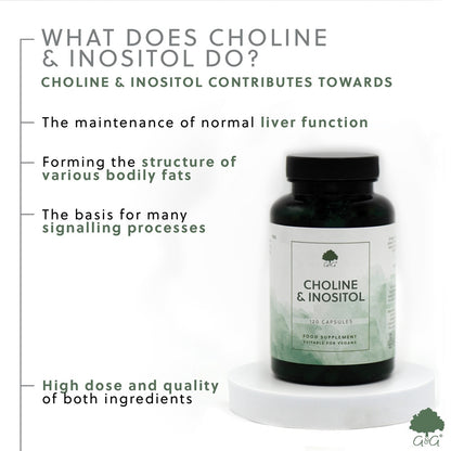 Choline & Inositol - 120 Vegan Capsules