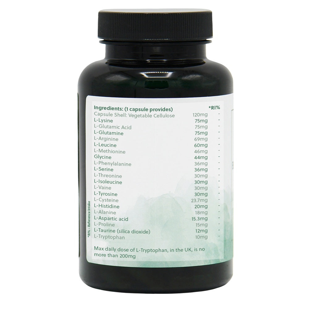 Full Spectrum Amino Acids - 120 Vegan Capsules