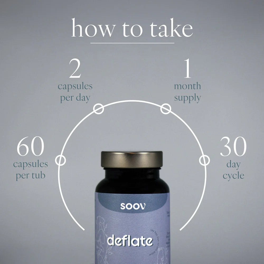 SOOV - Deflate - 60 Vegan Capsules